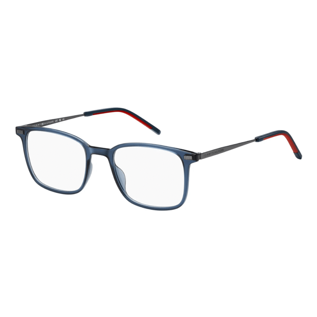 Óculos Receituário Tommy Hilfiger Retangular azul masculino-TH2037 PJP