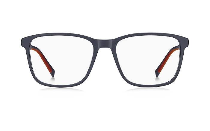 Óculos Receituário Tommy Hilfiger quadrado Dark Matte Blue masculino- TH2318 PJP - Imagem 2