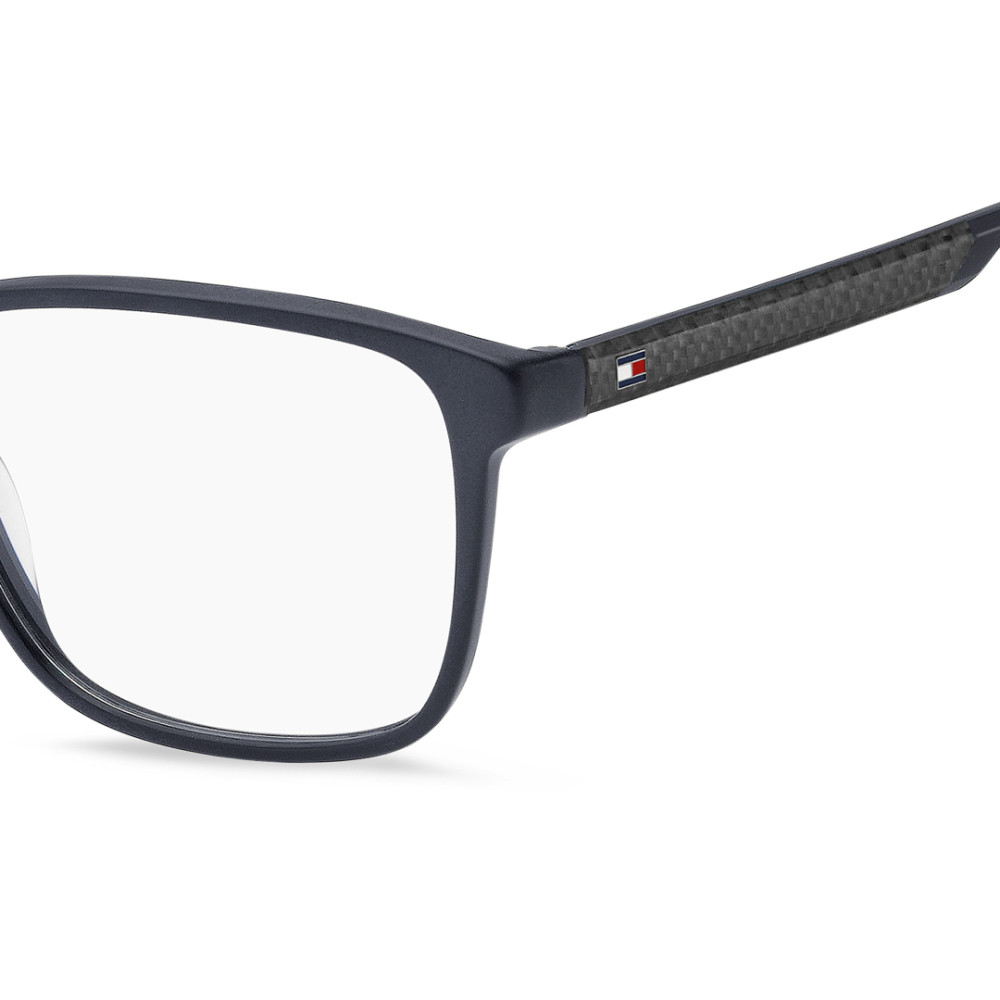 Óculos Receituário Tommy Hilfiger quadrado Dark Matte Blue masculino- TH2318 PJP - Imagem 3