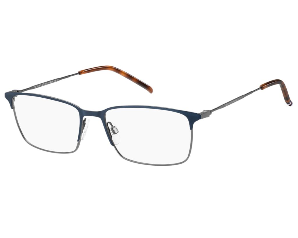 Óculos Receituário Tommy Hilfiger metal quadrado masculino-TH1895 H2T