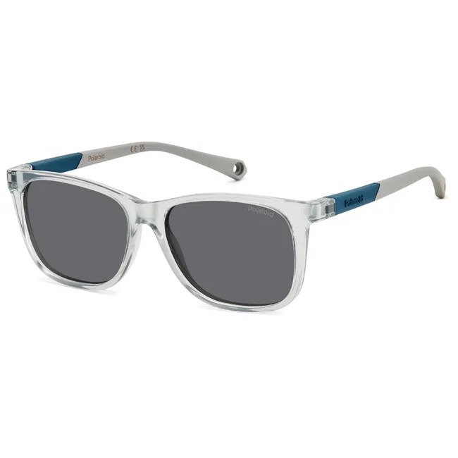Óculos de Sol Polaroid infantil policarbonato cinza unisex- PLD 8058/S KB7