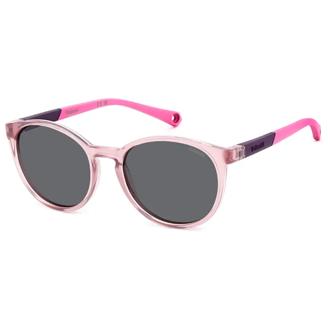 Óculos de Sol Polaroid infantil policarbonato rosa feminino- PLD 8059/S 35J