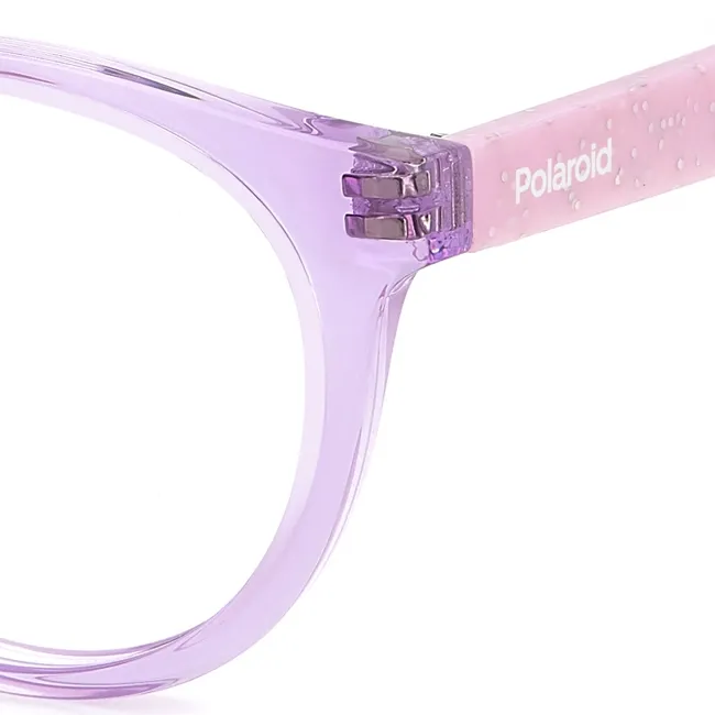 Óculos Receituário Polaroid Infantil poliamida lilás feminino-PLD D831 789 - Imagem 3