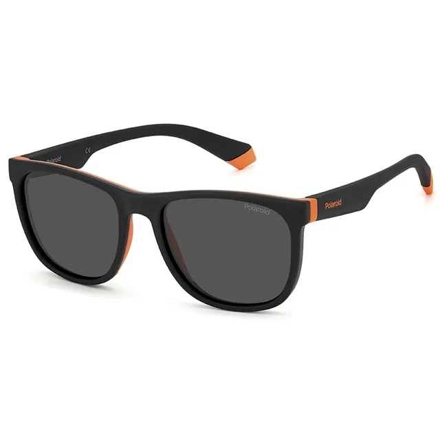 Óculos de Sol Polaroid Infantil emborrachado preto masculino- PLD 8049/S 8LZ