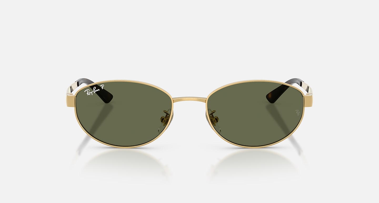 Óculos de Sol RayBan oval em metal dourado- ORB3774D 001 - Imagem 2